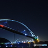 内海大橋　夜景（レインボーブリッジ）