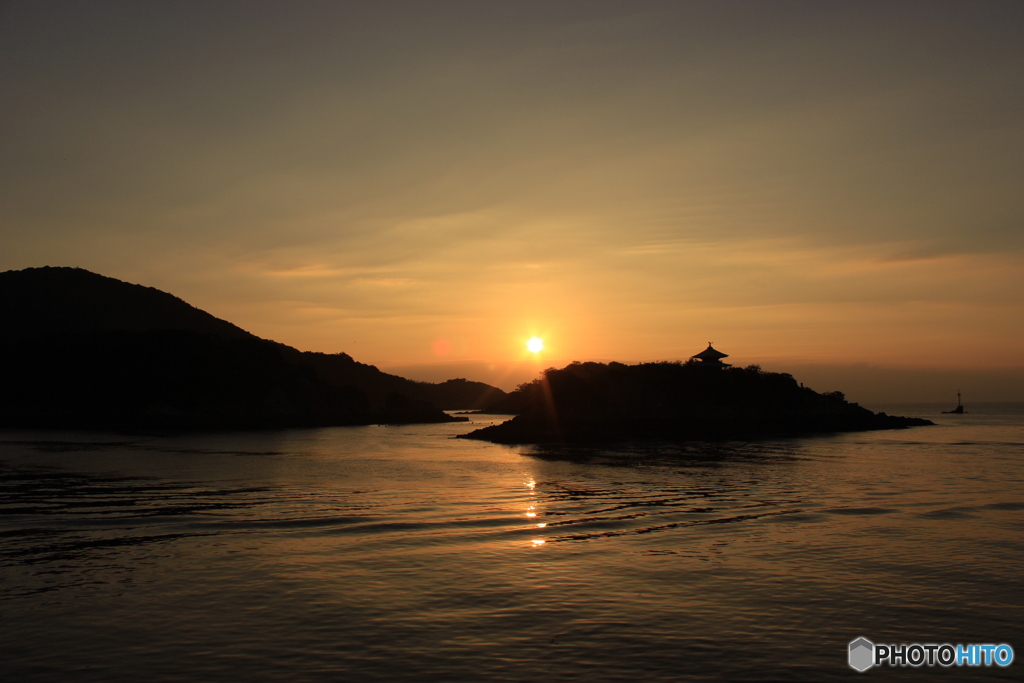 2017年 初日の出 鞆の浦 仙酔島