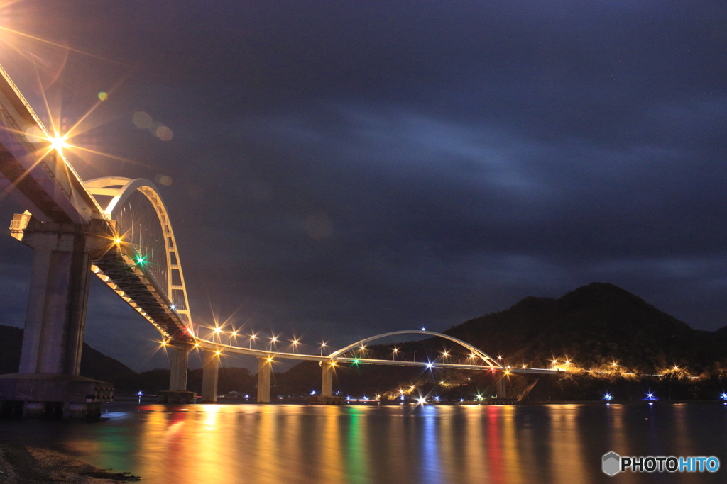 福山市 内海大橋 ライトアップ