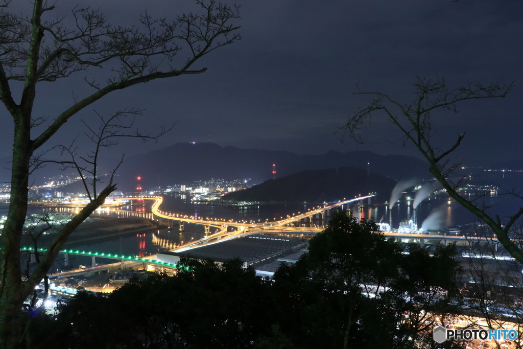 広島 黄金山 夜景