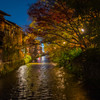 夜の祇園白川