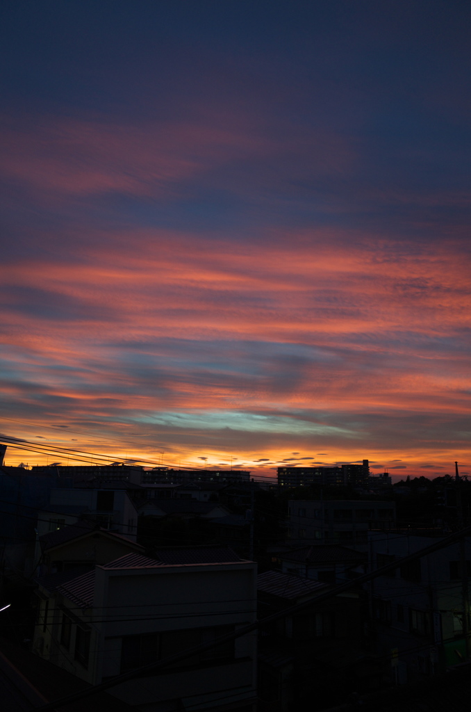 今日の夕日