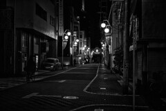 夜の商店街