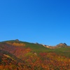 見事に染まった安達太良山