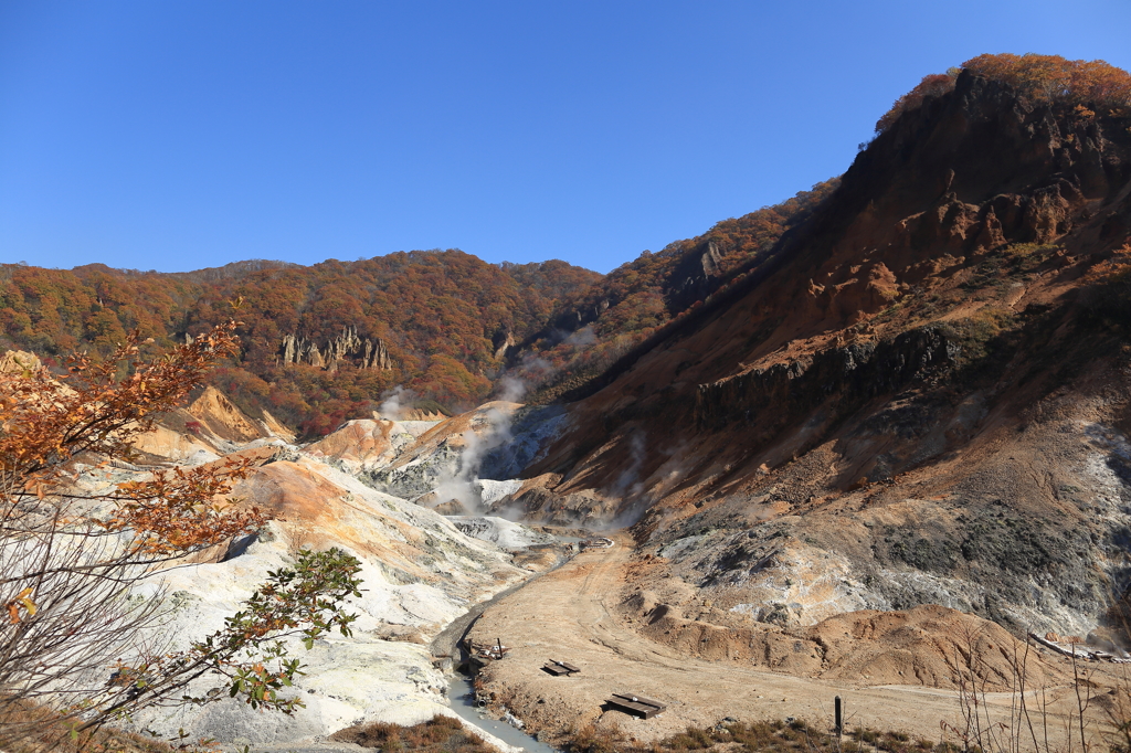 登別温泉地獄谷 秋①