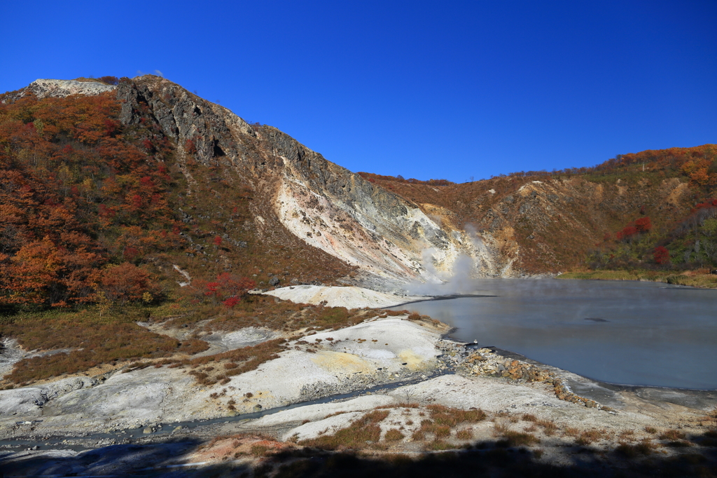 登別温泉地獄谷 秋⑫