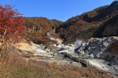 登別温泉地獄谷 秋⑥