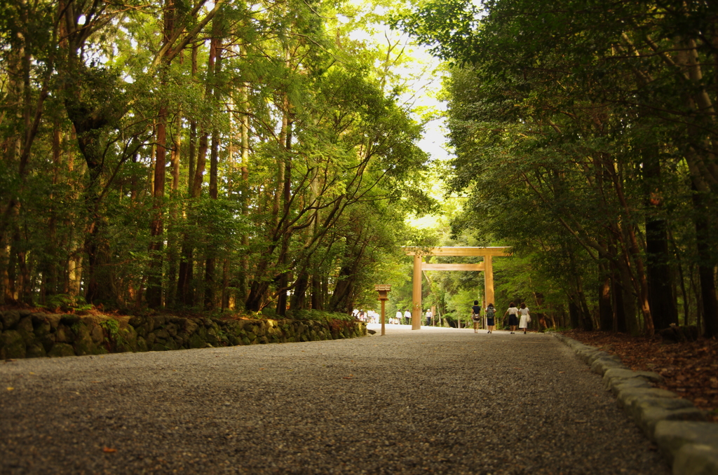 伊勢神宮(内宮)にて