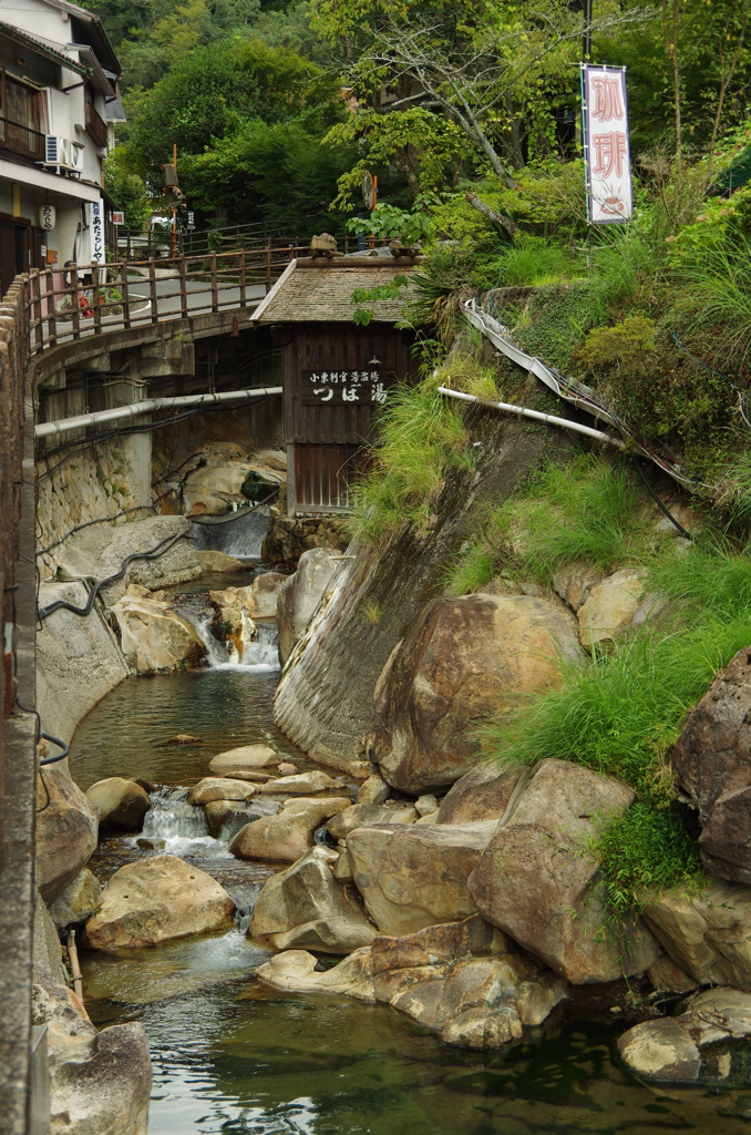 温泉が中心の村