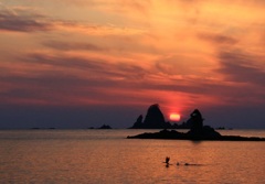 田子夕日