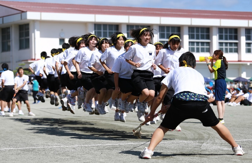 運動会　縄跳び