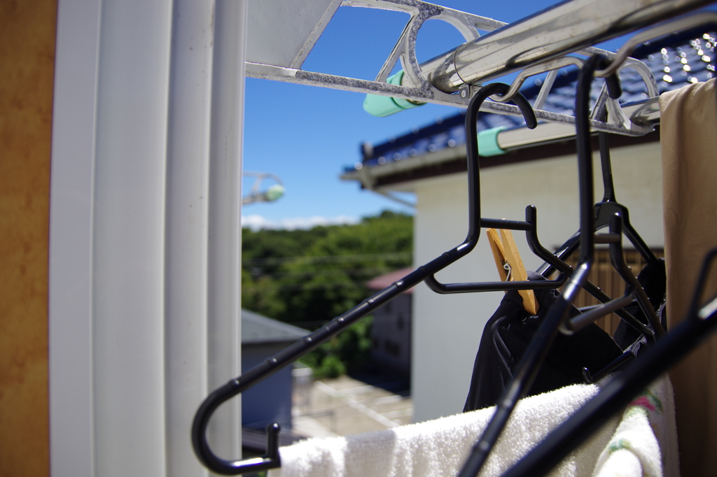 大嫌いな洗濯物干し