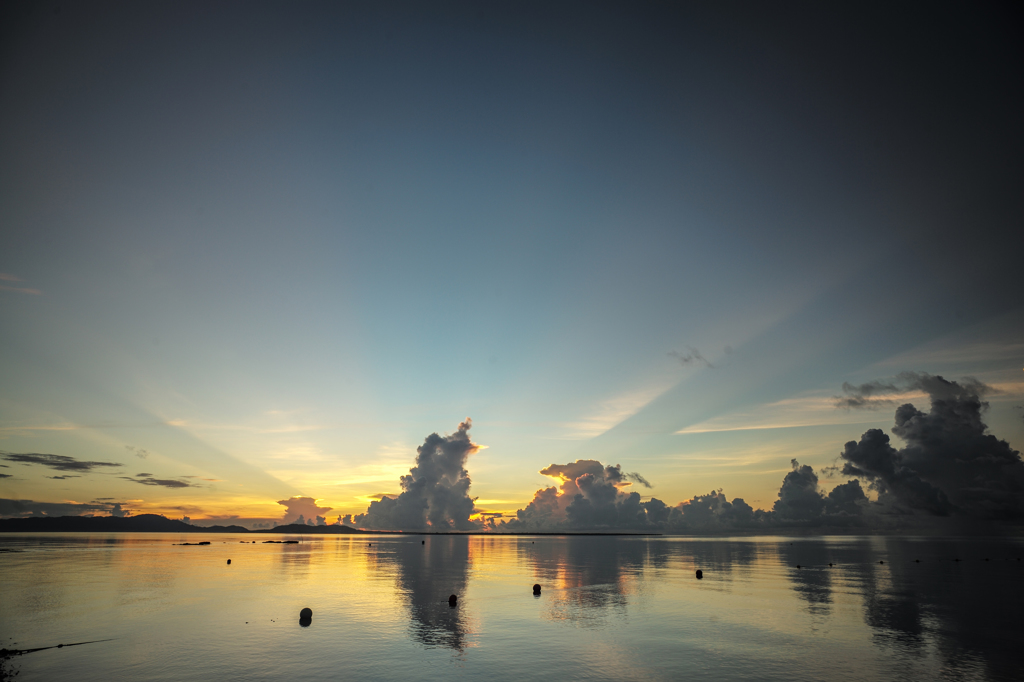 Dawn in Kohama Island