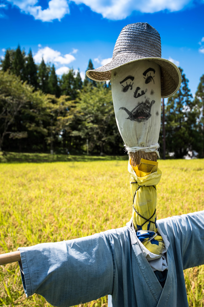 田んぼの守り神