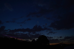 迫りくる夕闇