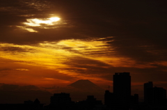 富士山・夕景1