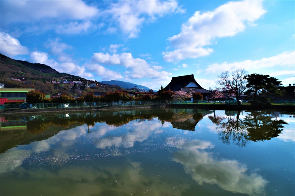 reflective water surface