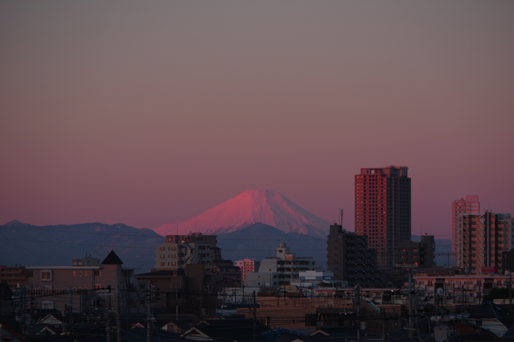 しずくpink　大空も染まる朝