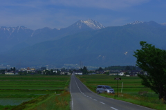 初夏の安曇野・おひさまロードをひとりじめ
