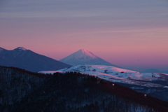 しずくpink　美ヶ原からの富士