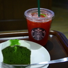 Shaken Strawberry Passion Tea&抹茶cake
