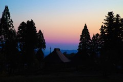 山と暮らす～北信濃の夕暮れ～