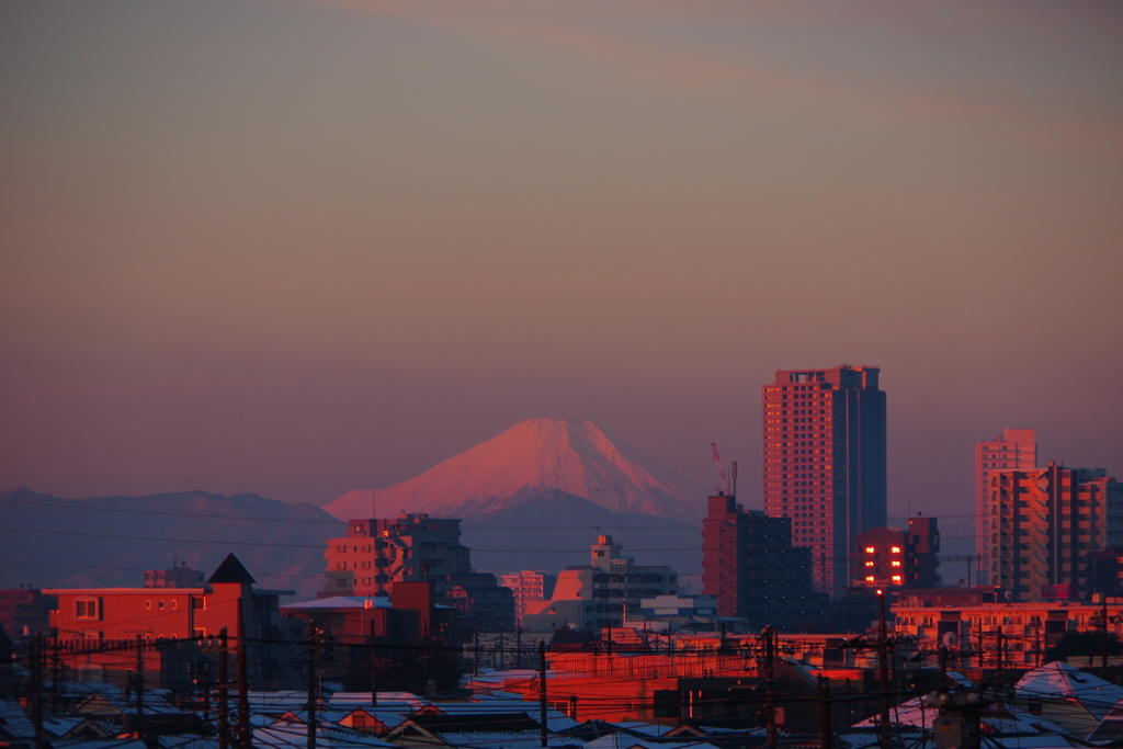 雪景色の朝に