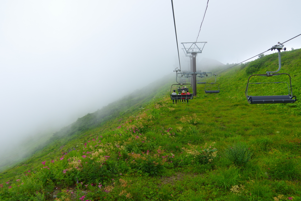 碧空はいづこへ　しずくは雲の中へ