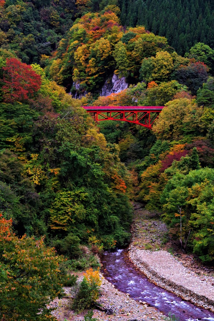 君と見た、赤い橋～松川渓谷～