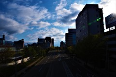 誰も居ない碧空の朝・・・