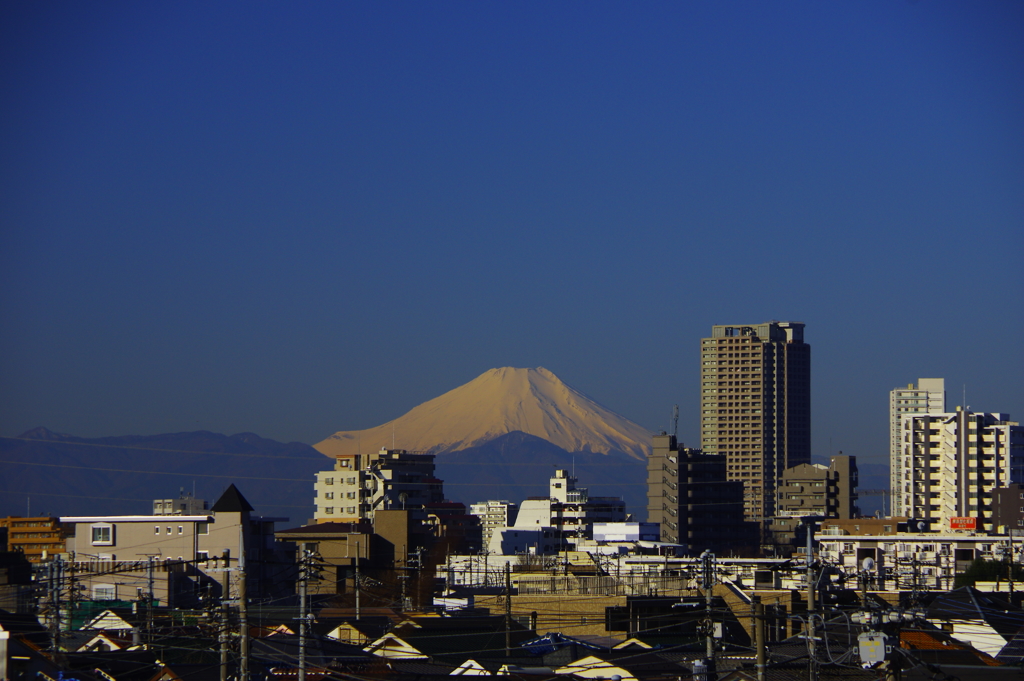しずくBlue　碧空と真白き山と