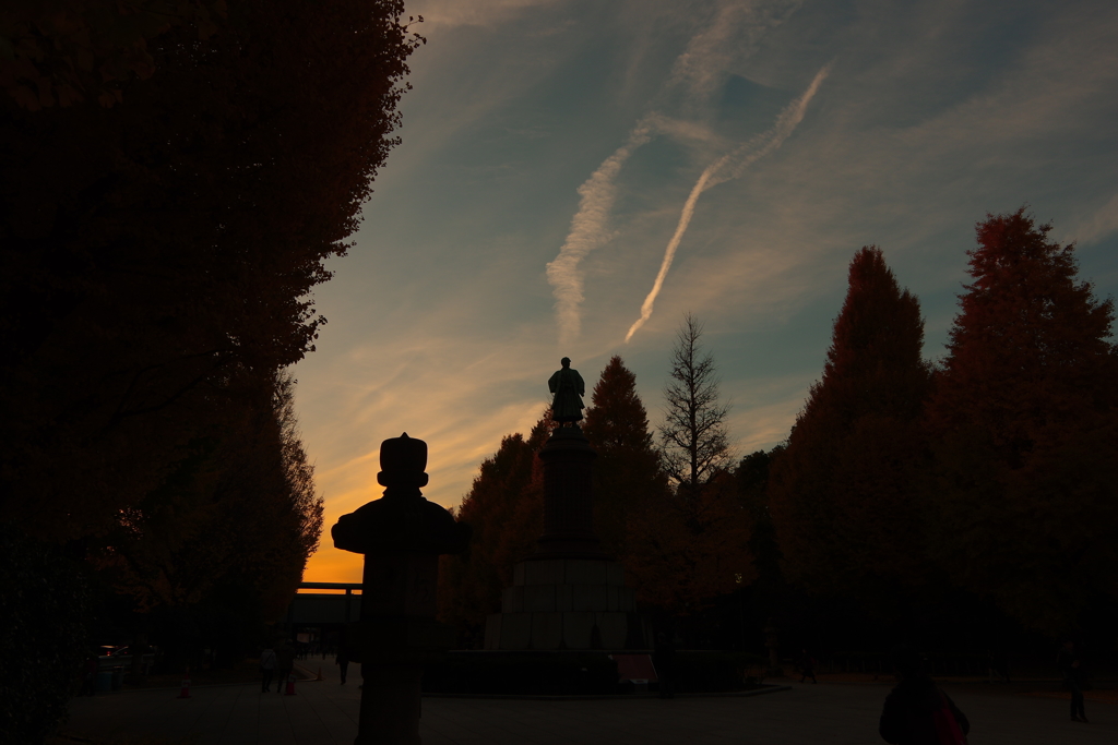 大空に・・・祈る。