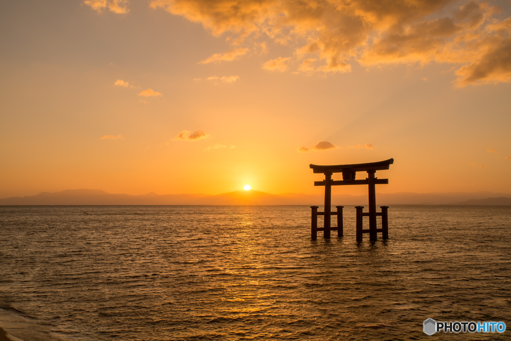 白鬚神社のご来光.HDR