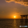 白鬚神社のご来光