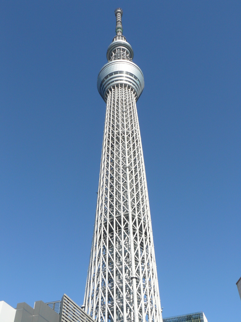 青空に伸びるタワー