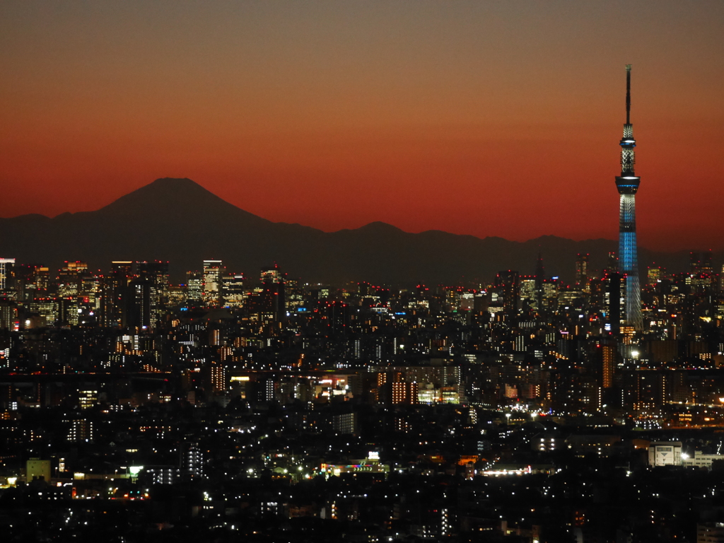 東京夕景