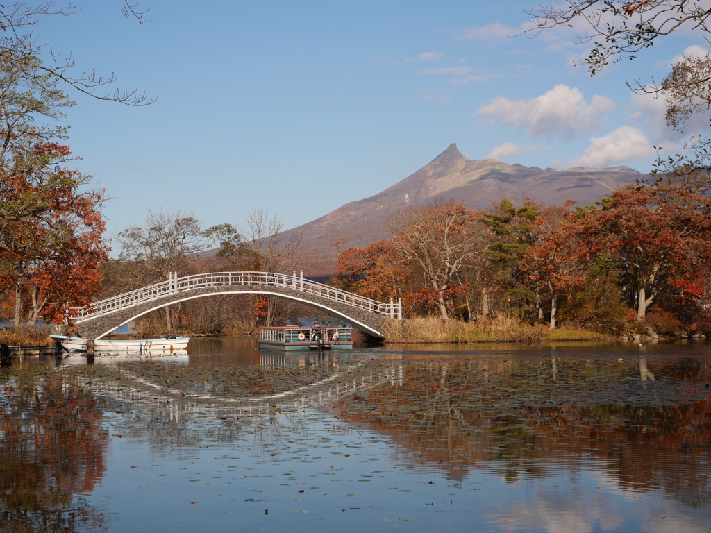 晩秋の大沼