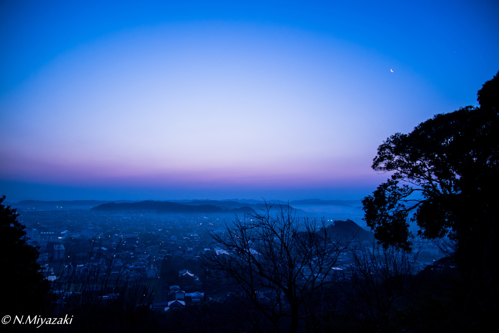 夜明けの眺望