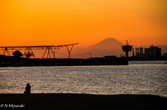 富士夕景