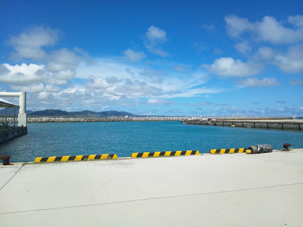 竹富島の港。