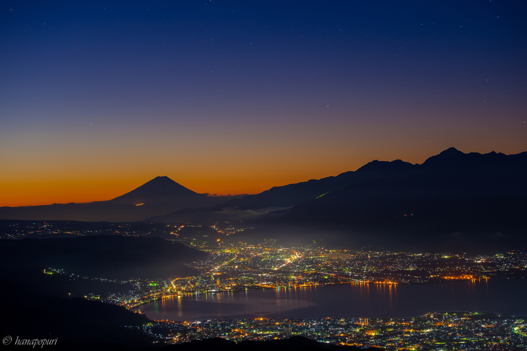 高ボッチの夜明け