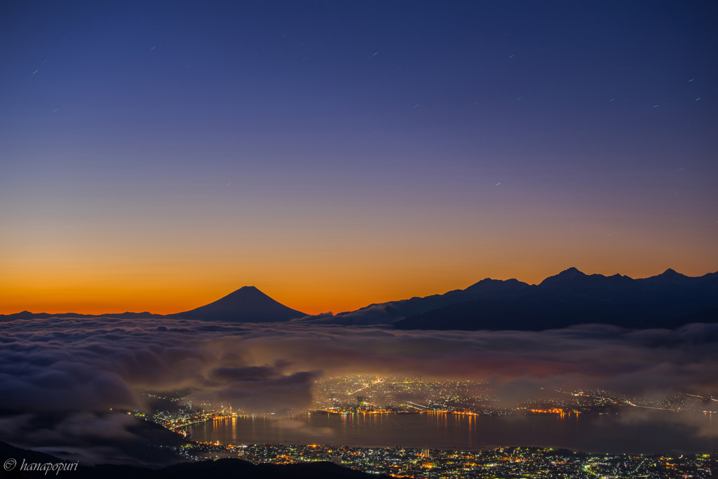 感動的な夜明け
