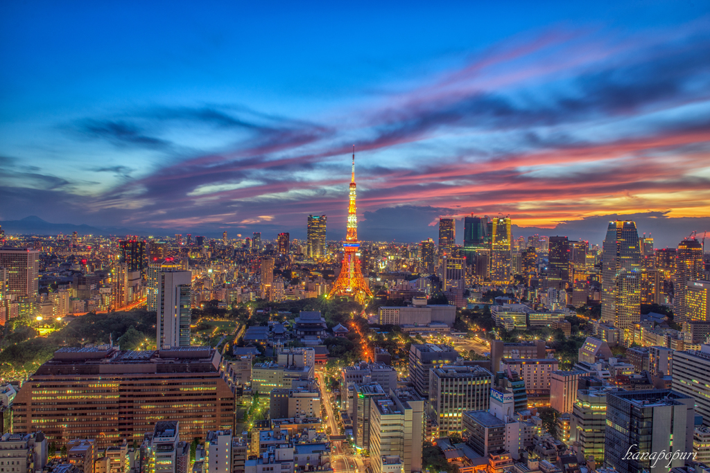 東京タワーと富士山 By Hanapopuri Id 写真共有サイト Photohito