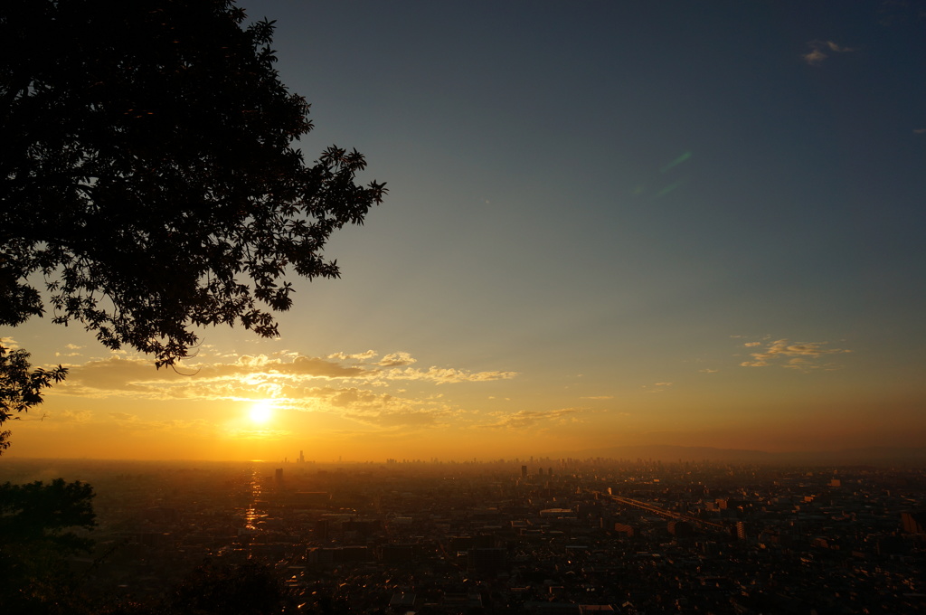 石切からの夕焼け