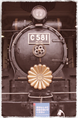 C58形蒸気機関車_セピア調加工