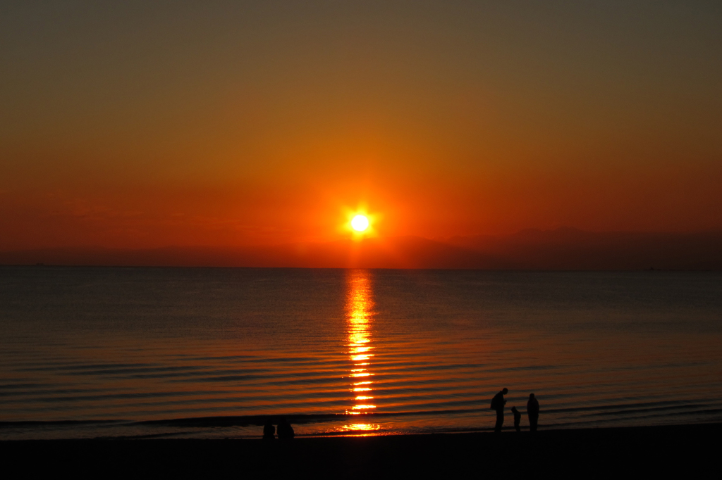 江ノ島の夕日