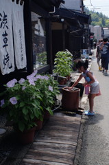 高山の街角