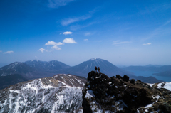 絶景を楽しむ二人