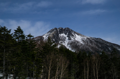 頂きを目指す　白根山を望む