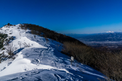 天空の雪原歩き